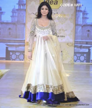 1001 Shilpa Shetty's white anarkali lehenga Outfit Sets