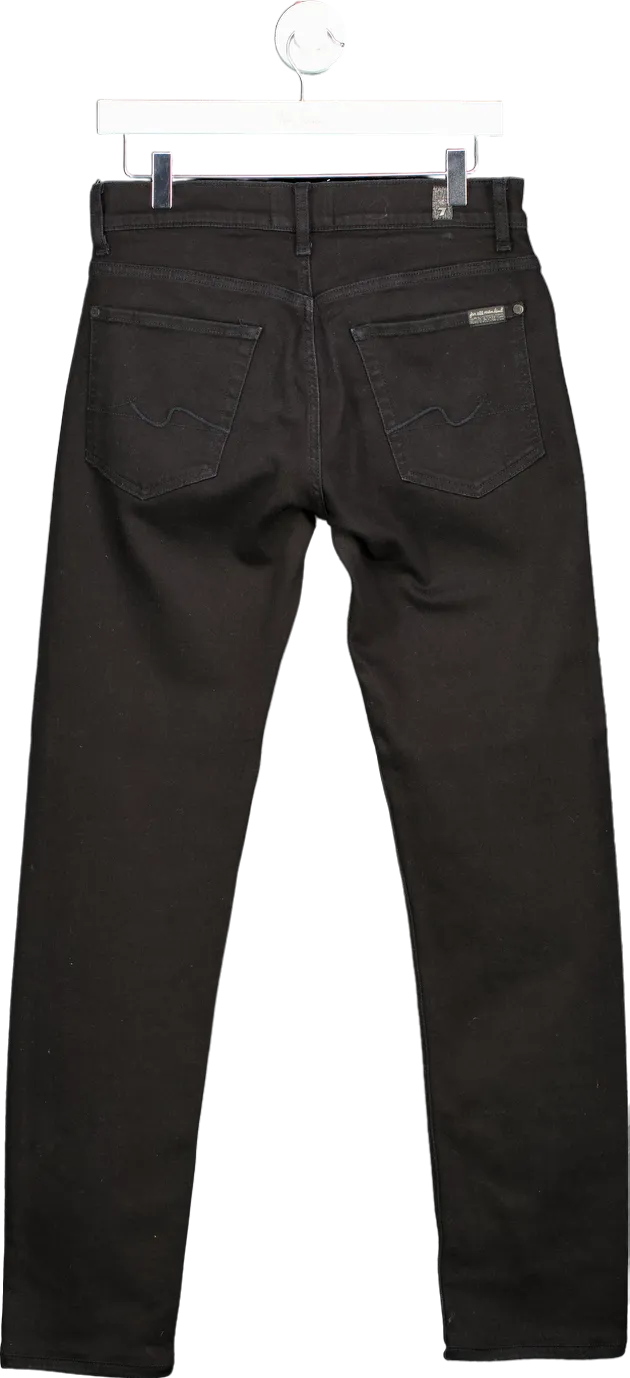 7 For All Mankind Black Kayden Luxe Performance Jeans UK W29