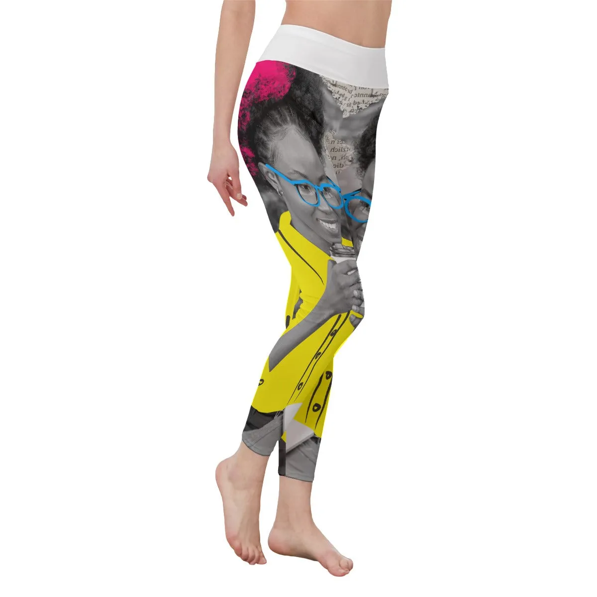 Afro Puffs High Waist Leggings