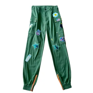 Aim High - Hand-Painted Camo Pants