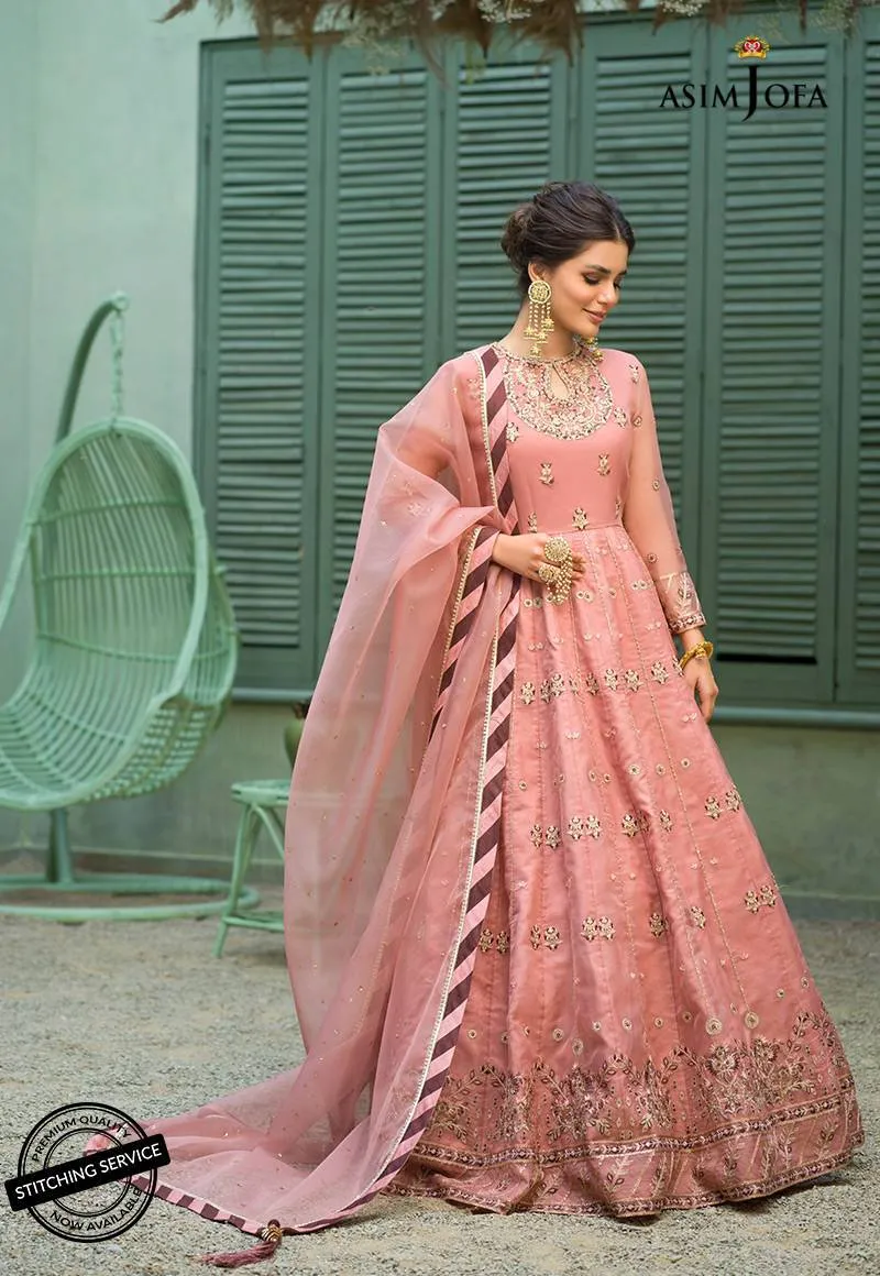 AJFC-40 | Asim Jofa Jashn Collection 2021 | Unstitched Organza Suit