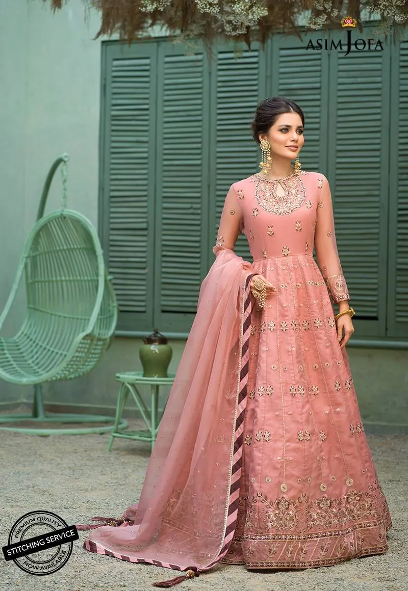 AJFC-40 | Asim Jofa Jashn Collection 2021 | Unstitched Organza Suit