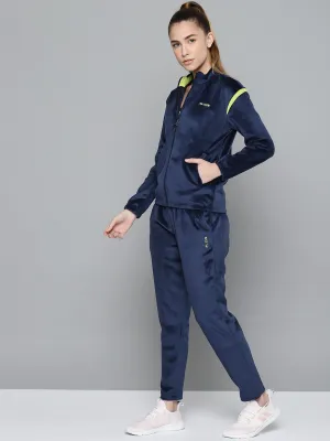 Alcis Women Solid Blue Track Suit