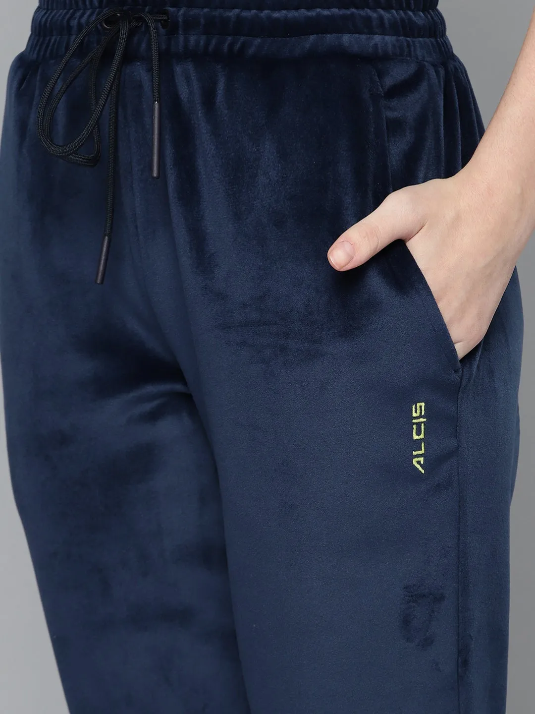 Alcis Women Solid Blue Track Suit