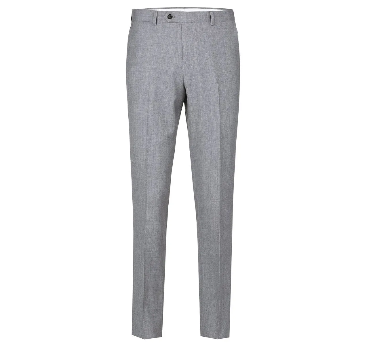 Alessandro Vitello by Renoir Grey Regular Fit Flat Front Wool Suit Pant 508-5