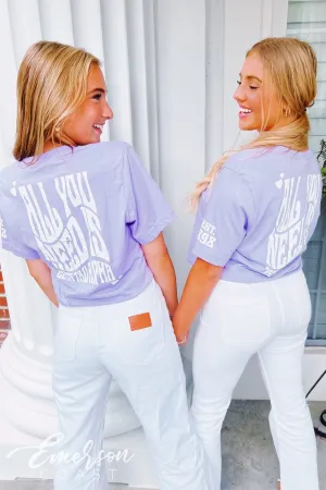 All You Need Is Zeta Tau Alpha Lavender Tee