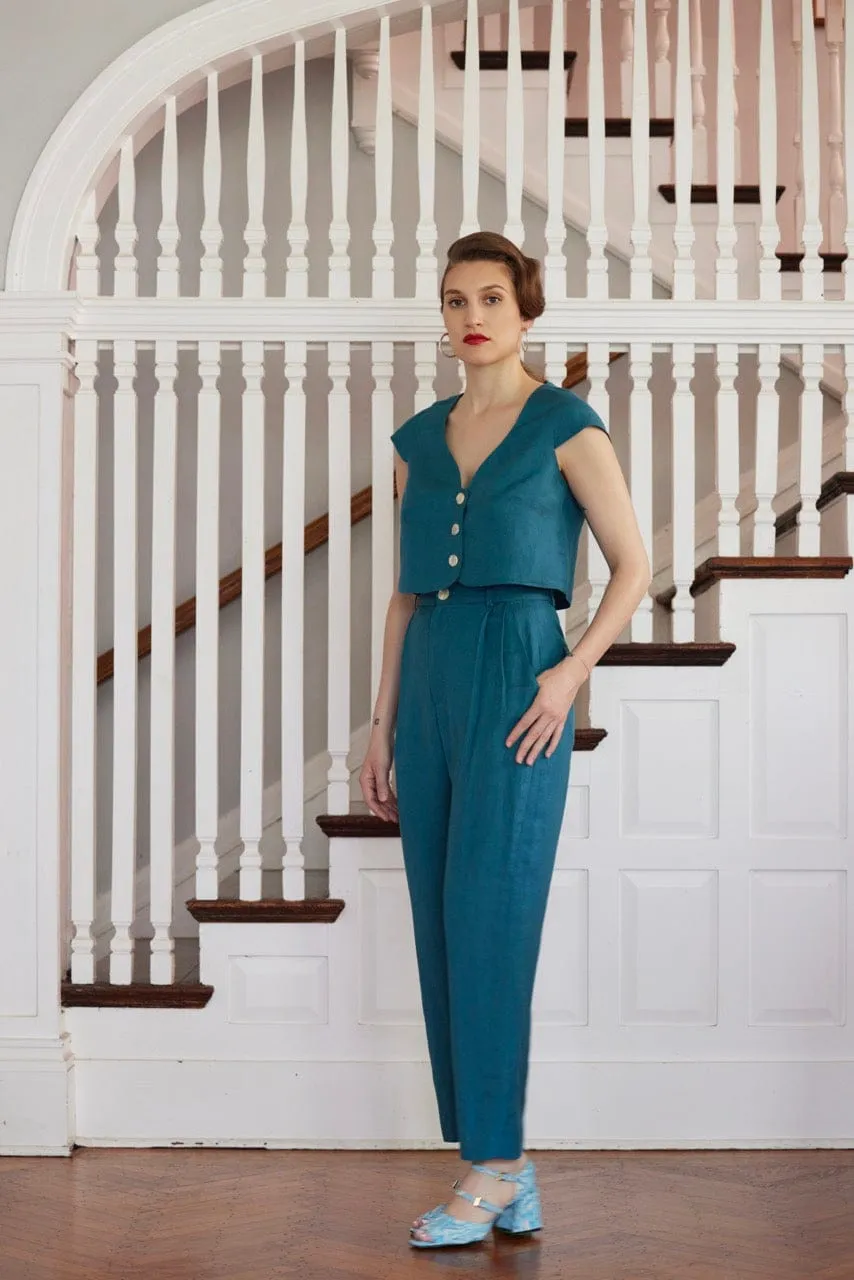 Amare Top in Linen Blend