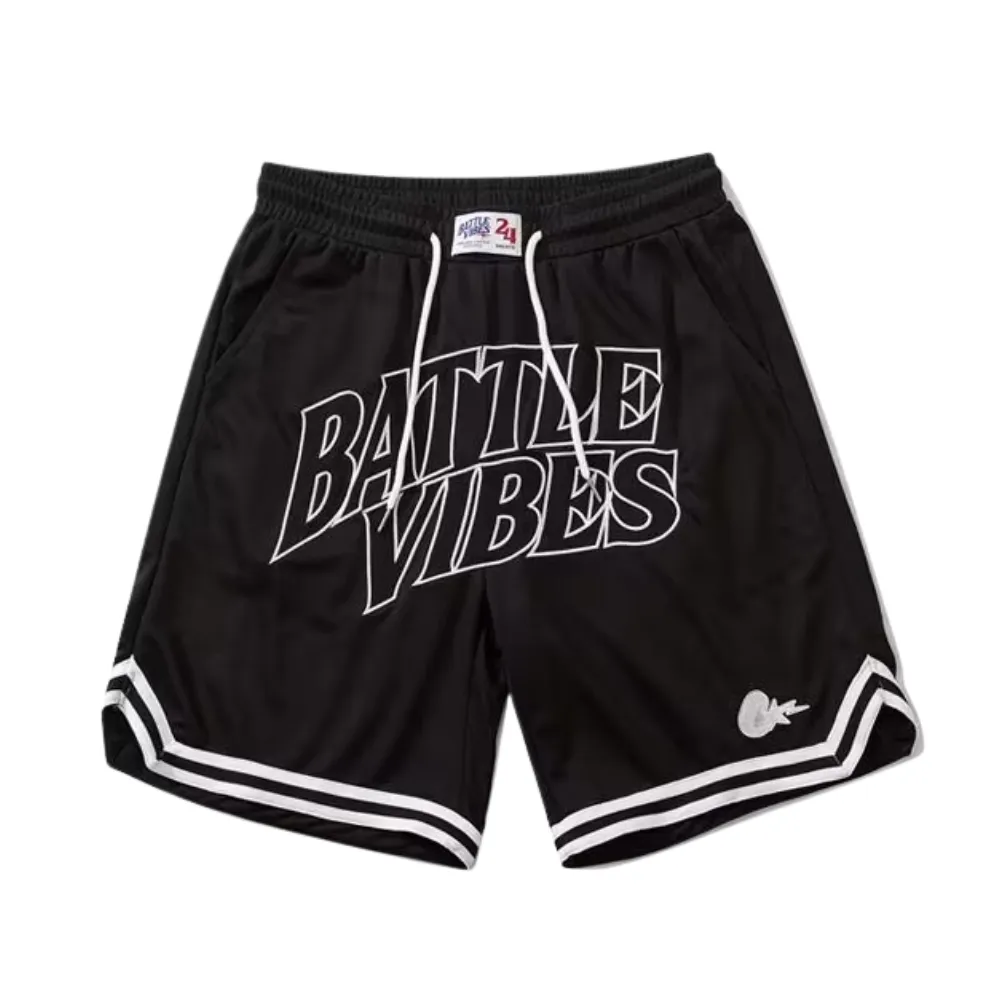 American Letter Embroidery Sports Shorts
