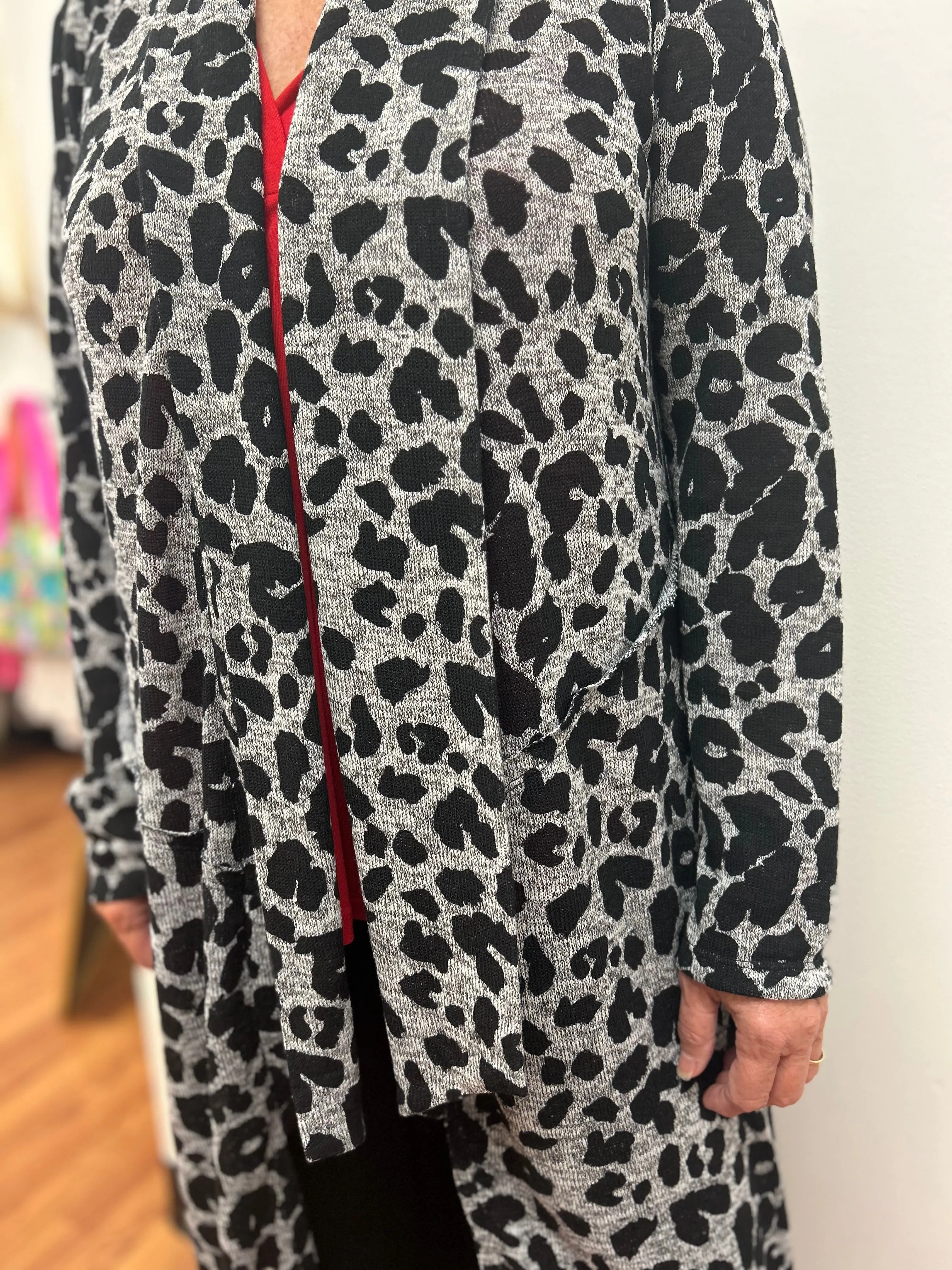 Animal Print Cardigan