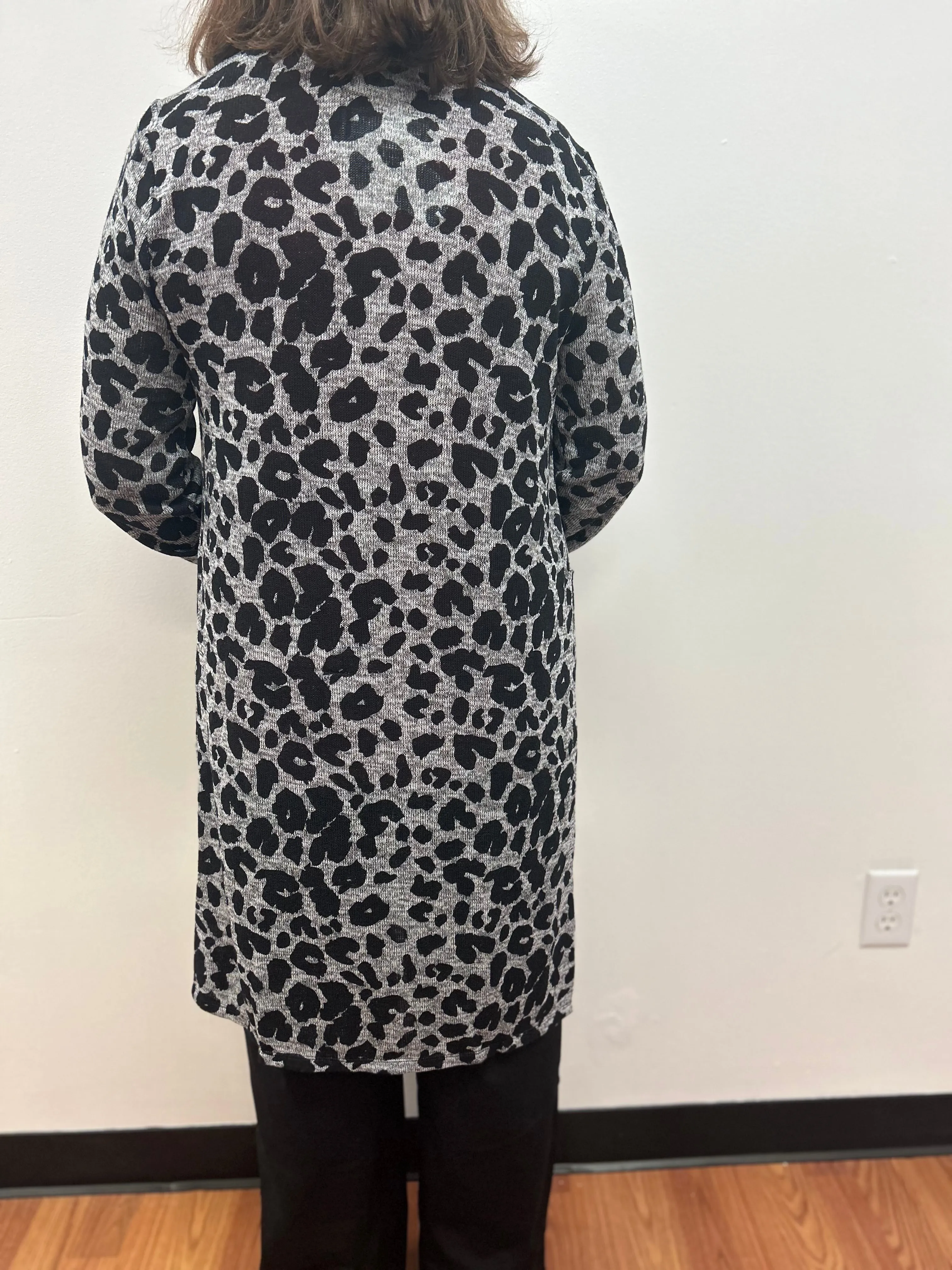 Animal Print Cardigan