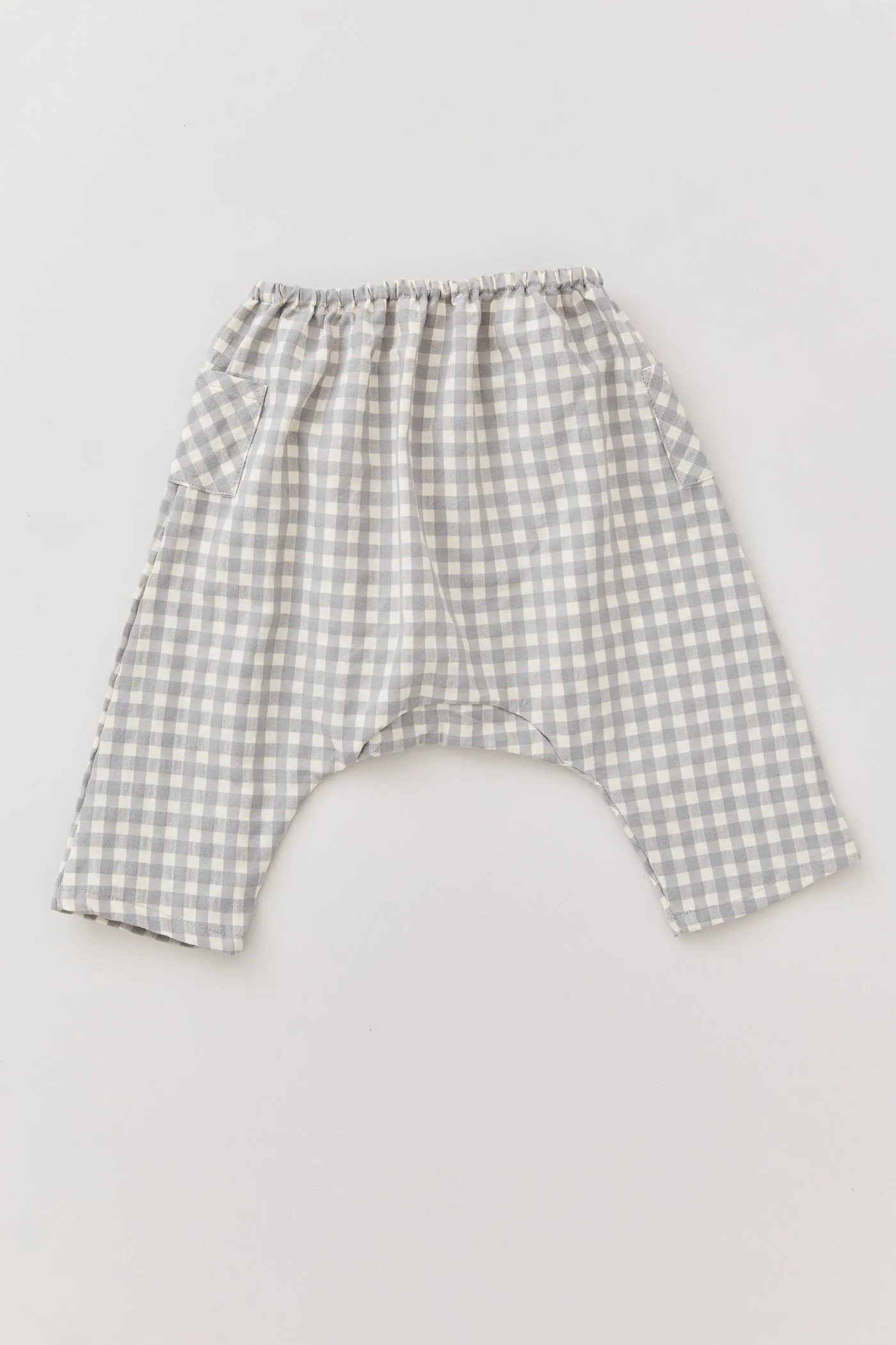 Apple Trousers - Cream-Grey Check