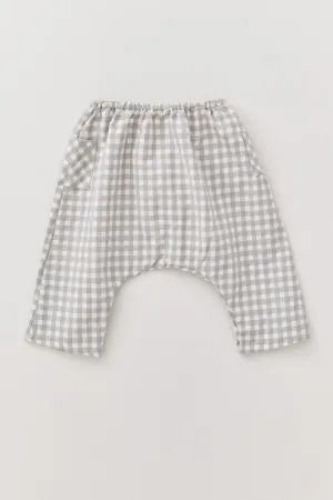 Apple Trousers - Cream-Grey Check