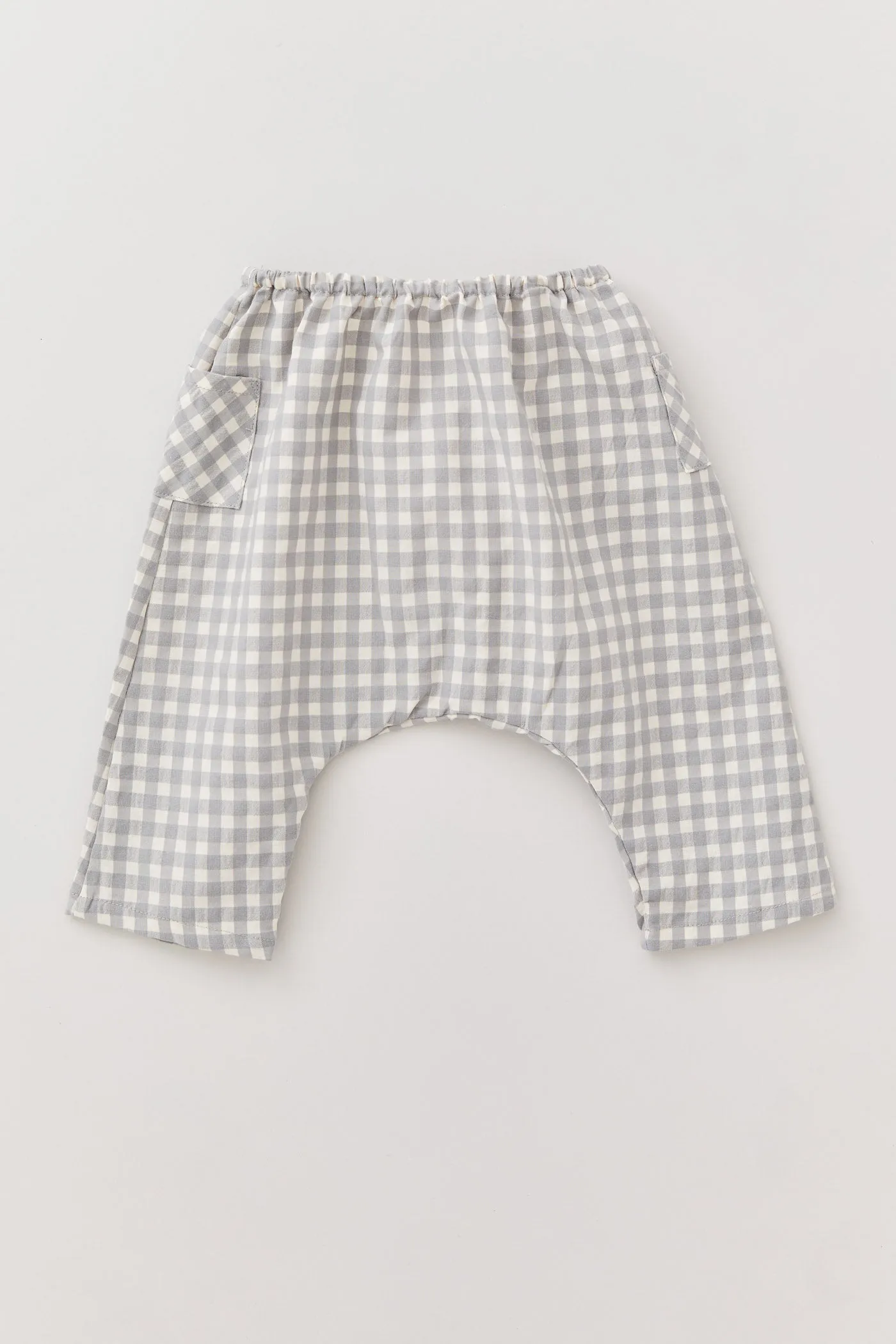 Apple Trousers - Cream-Grey Check