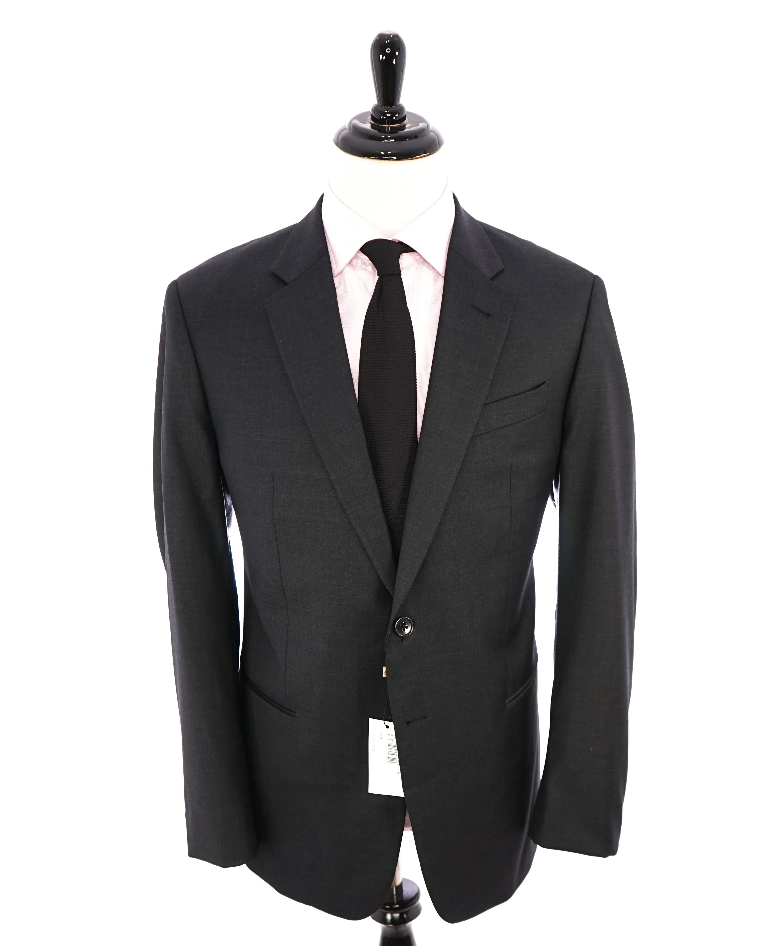 ARMANI COLLEZIONI - Classic Gray Charcoal Notch Lapel Suit - 48R