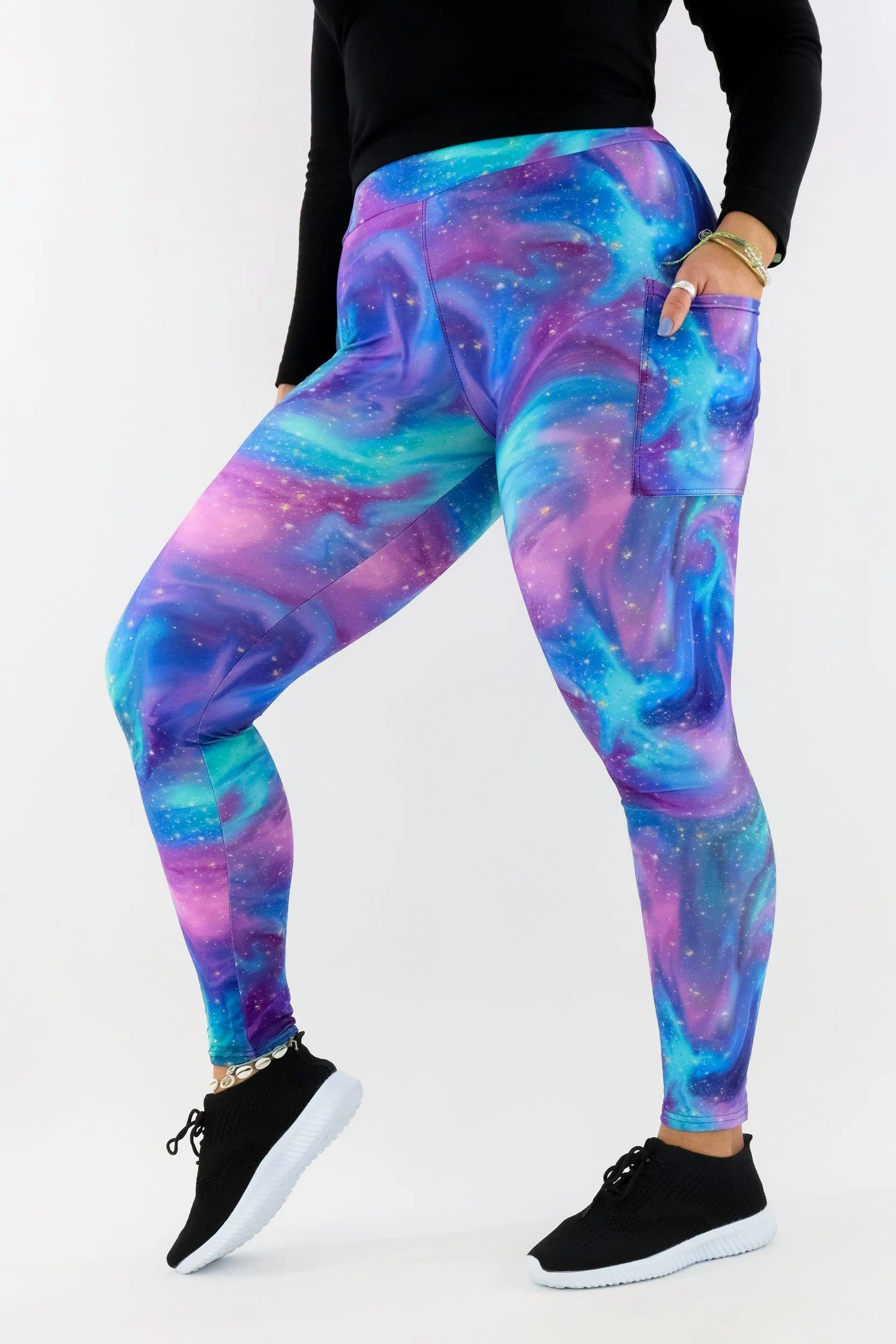 Aurora Sky - Casual - Regular Full Leggings - Pockets