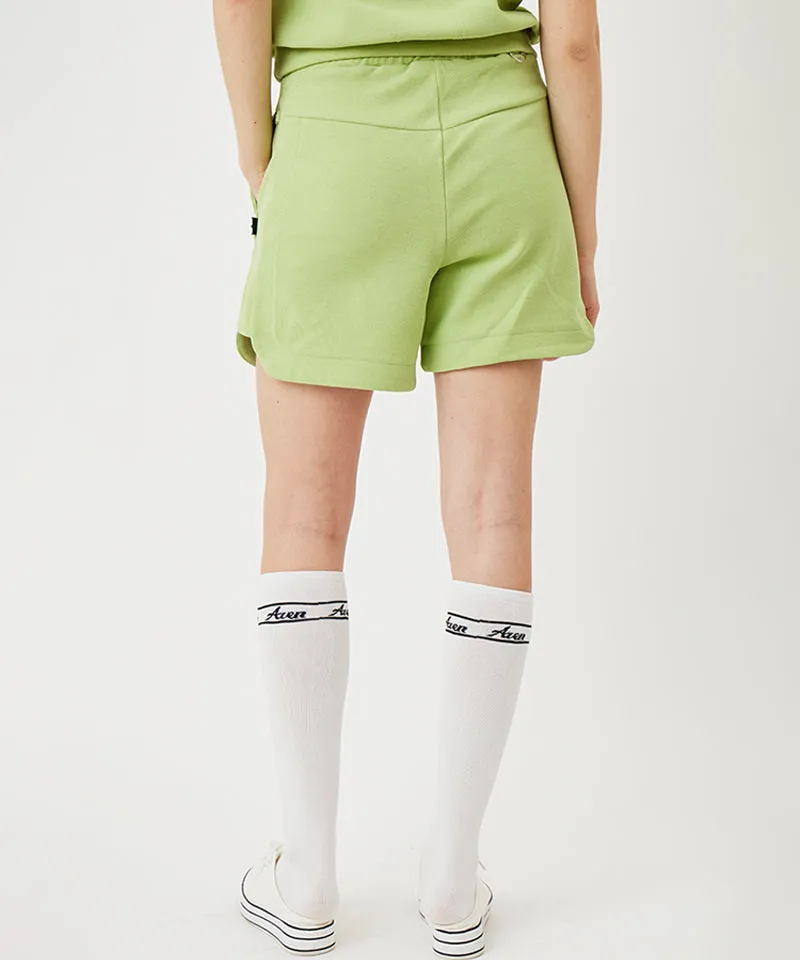AVEN Banded Slit Sweat Pants - Lime
