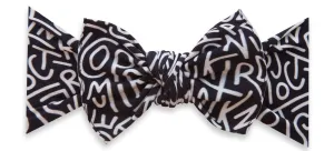 Baby Bling Alphabet Soup Printed Knot Headband
