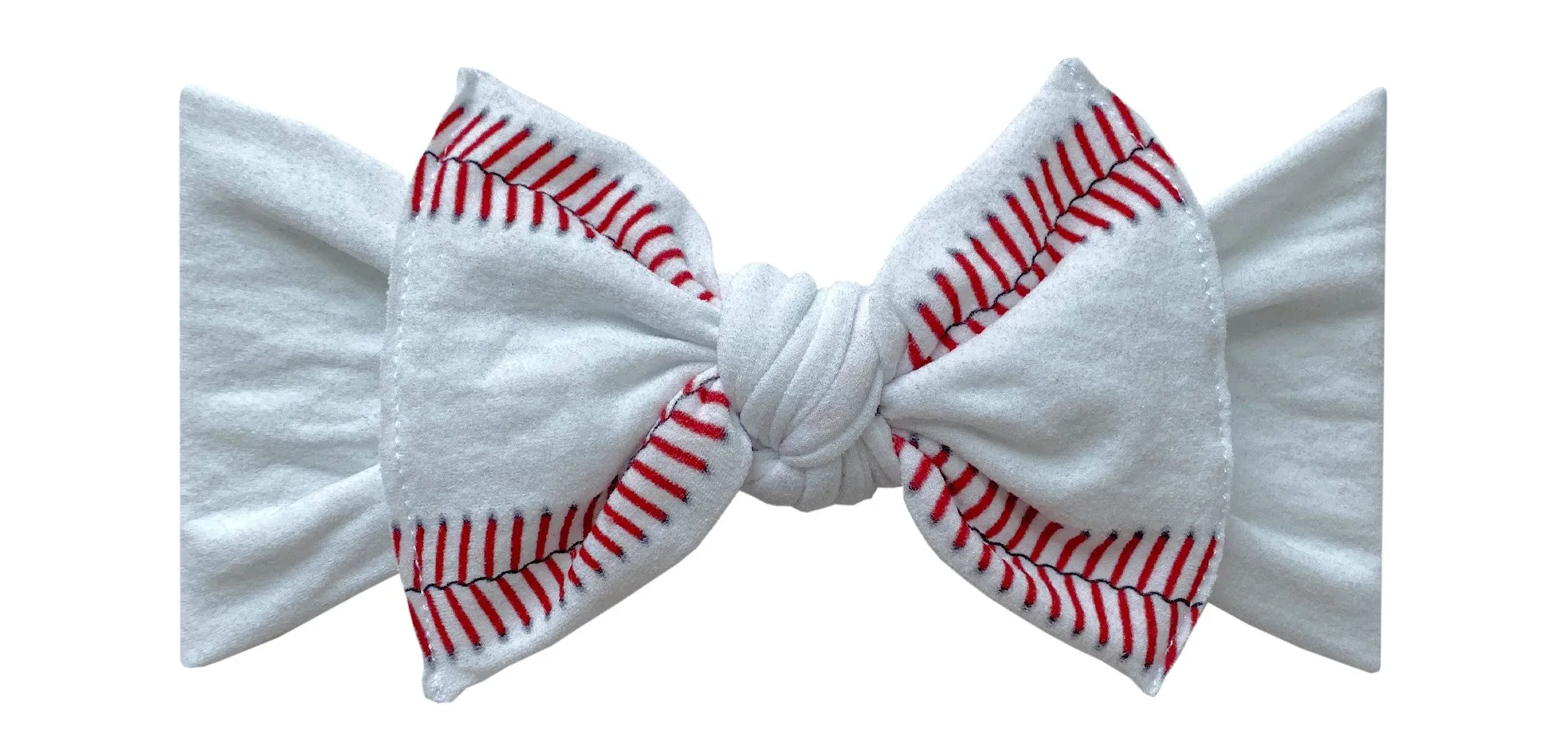Baby Bling Baseball Printed Knot Headband