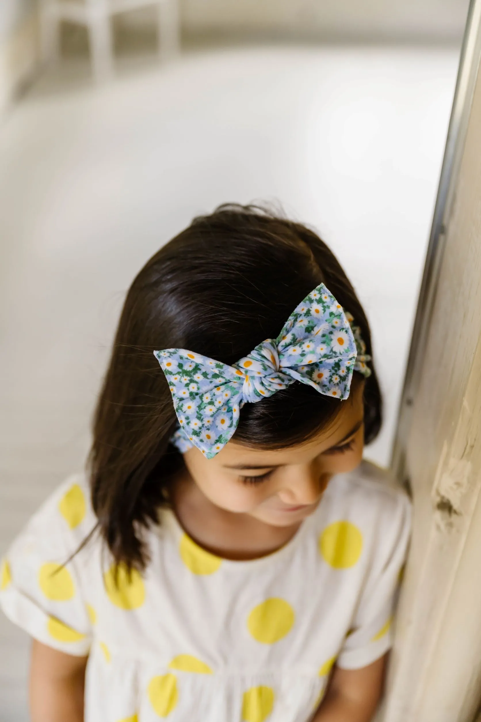Baby Bling Dilly Daisy Printed Knot Headband