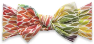 Baby Bling Mosaic Leaf Printed Knot Headband