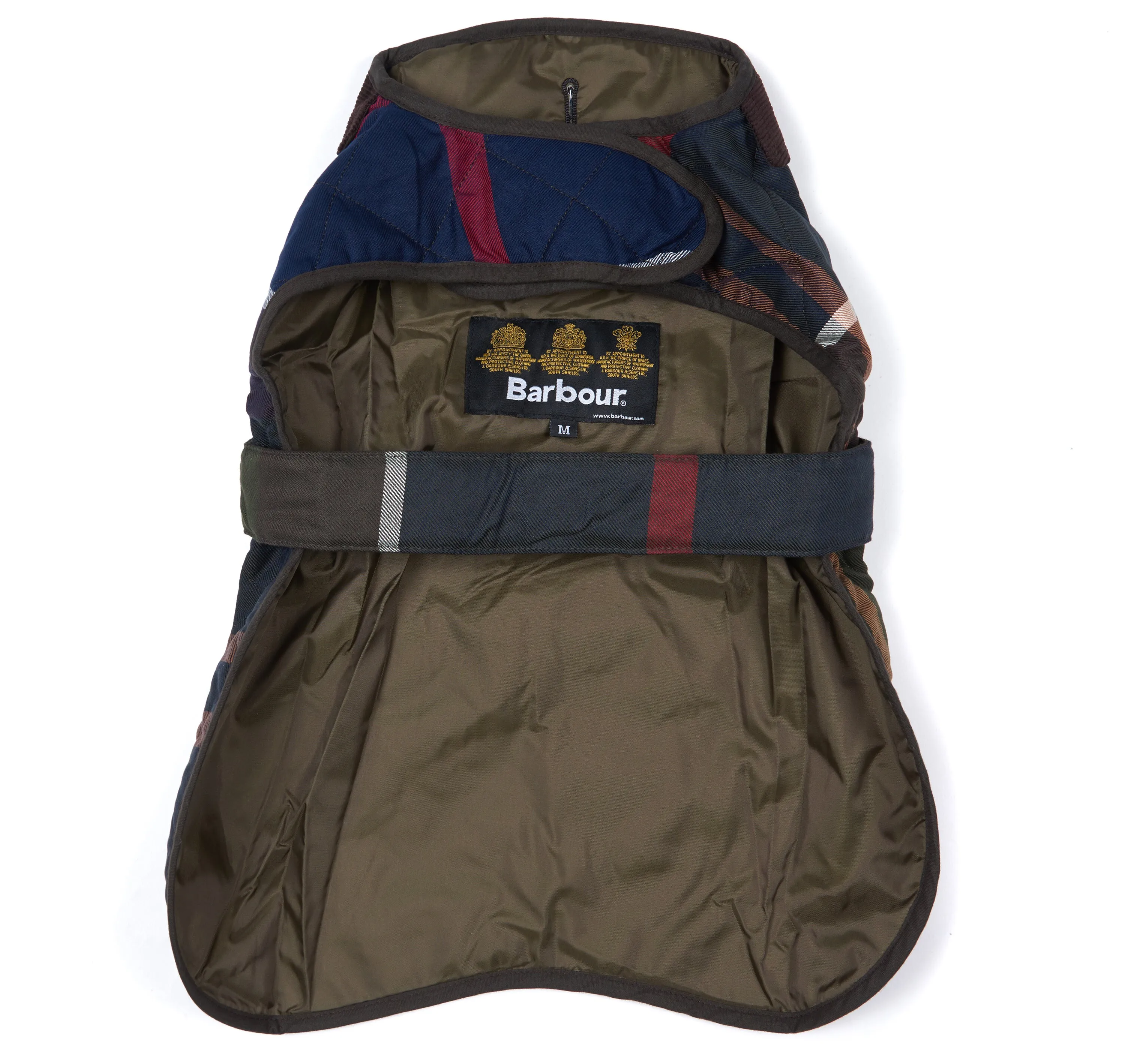 Barbour Quilted Tartan Dog Coat
