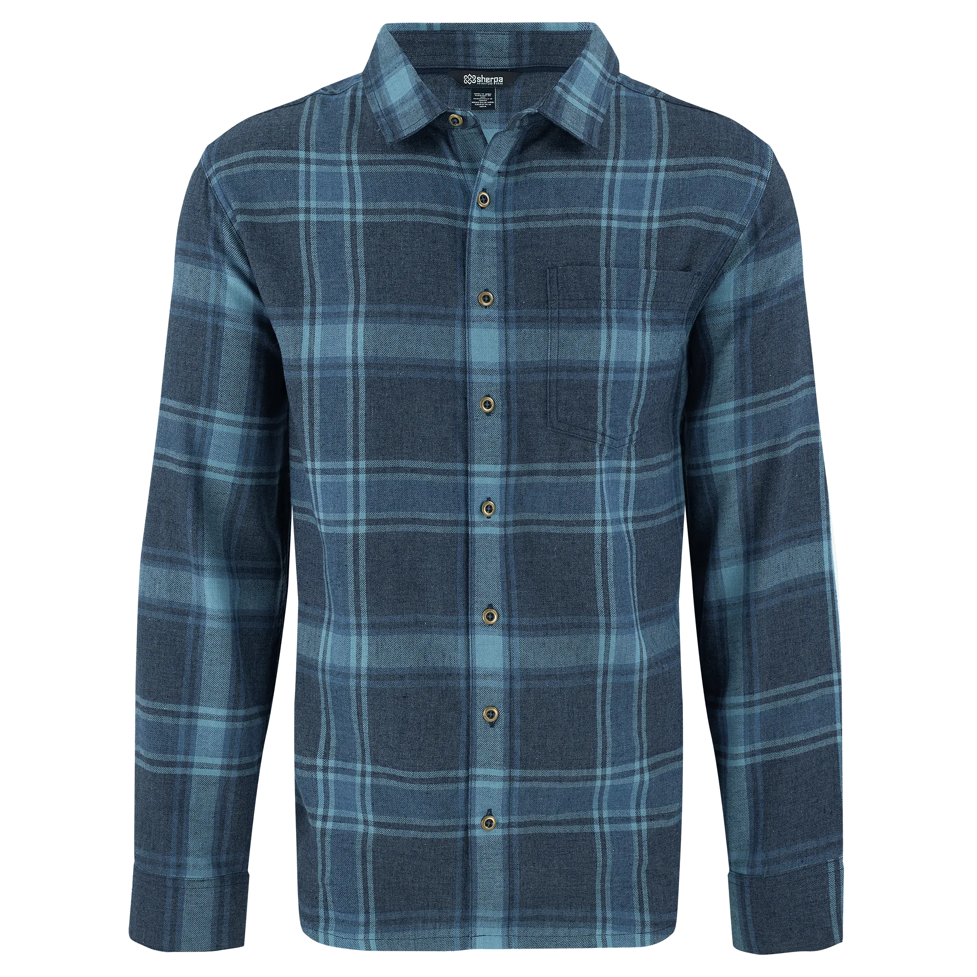 Batsa Long Sleeve Shirt - Neelo Blue Plaid