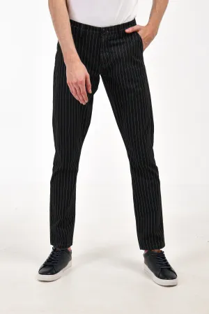 Black Striped Pants