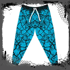 BLU/BLK Unisex "Cracked" Joggers