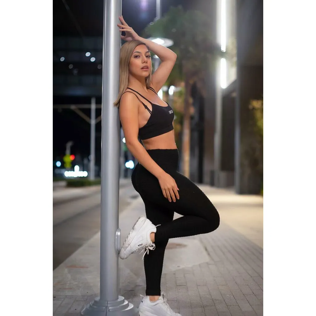 Booty Fitting Textured Compression Leggings