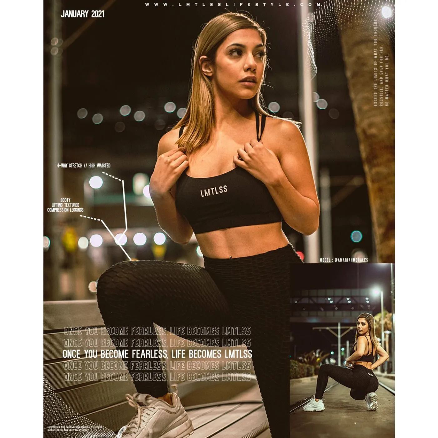 Booty Fitting Textured Compression Leggings