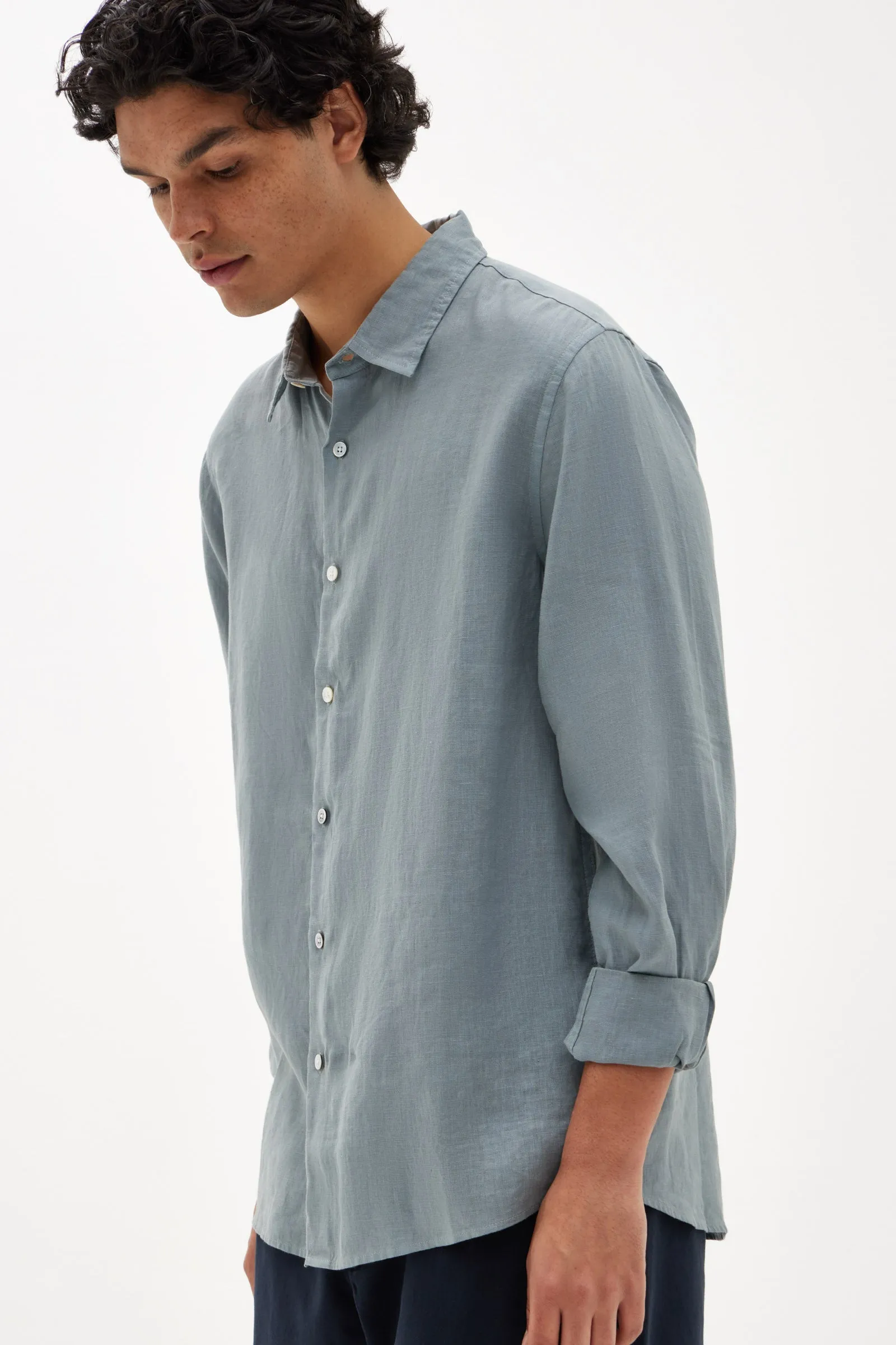 Casual Linen Shirt Glacial