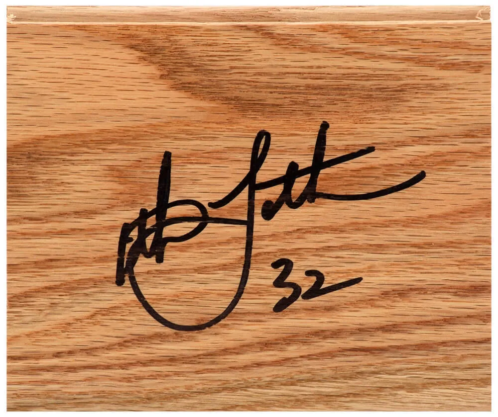 Christian Laettner (DUKE BLUE DEVILS) Signed 5x6 Floor Piece - (SCHWARTZ COA)