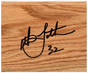 Christian Laettner (DUKE BLUE DEVILS) Signed 5x6 Floor Piece - (SCHWARTZ COA)