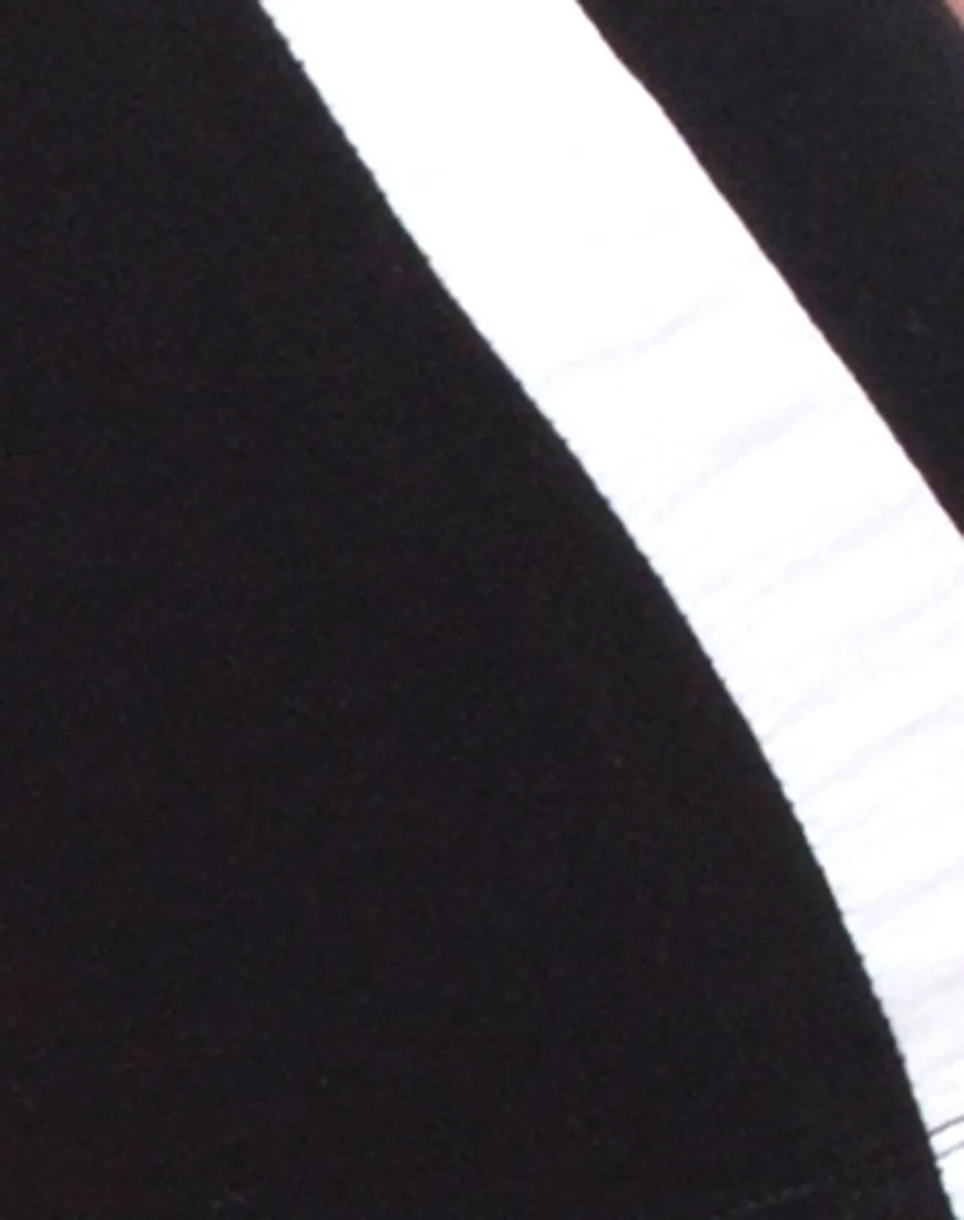 Cirst Short in Black with White Stripe