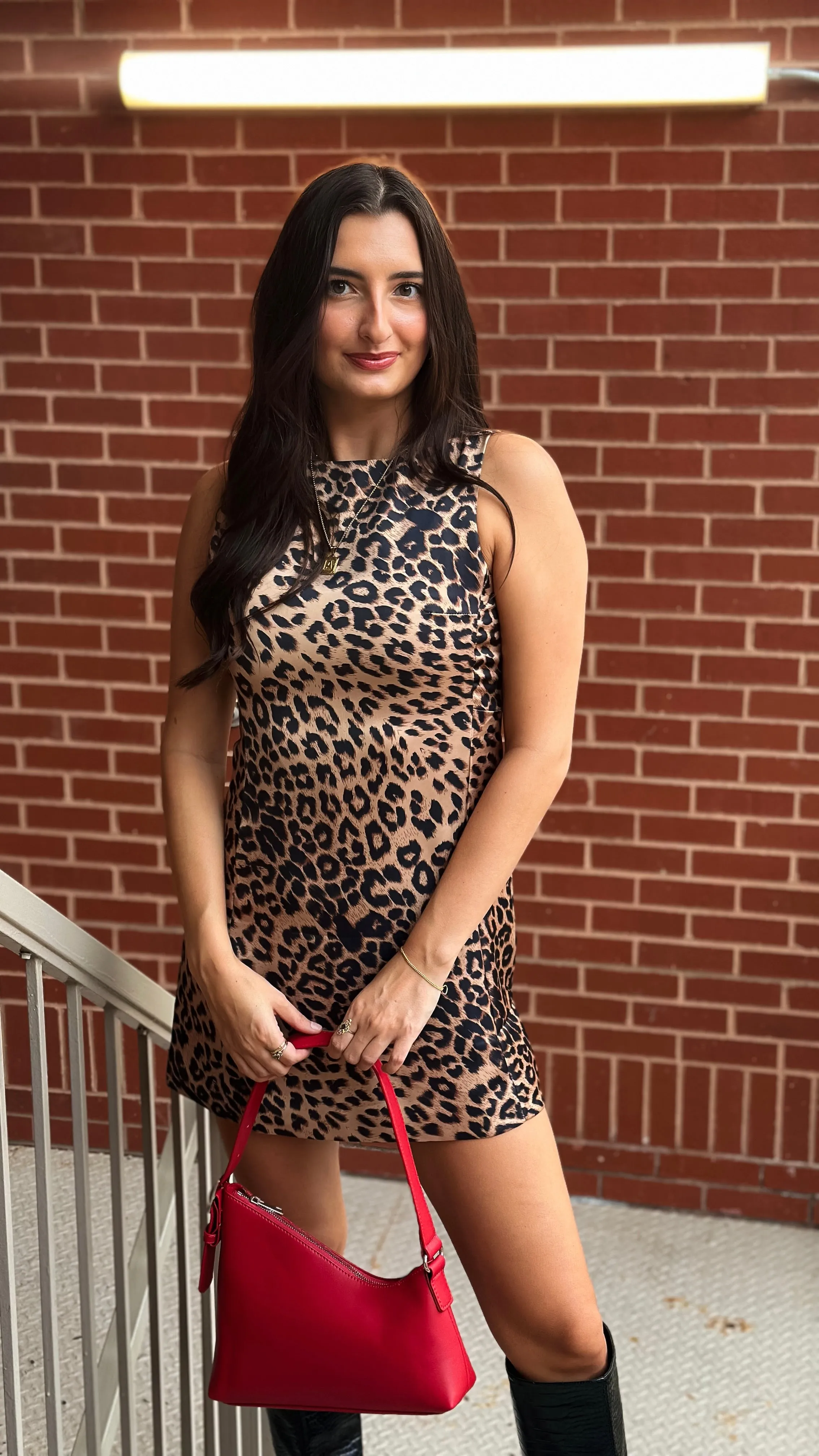 City Girl Leopard Print Dress
