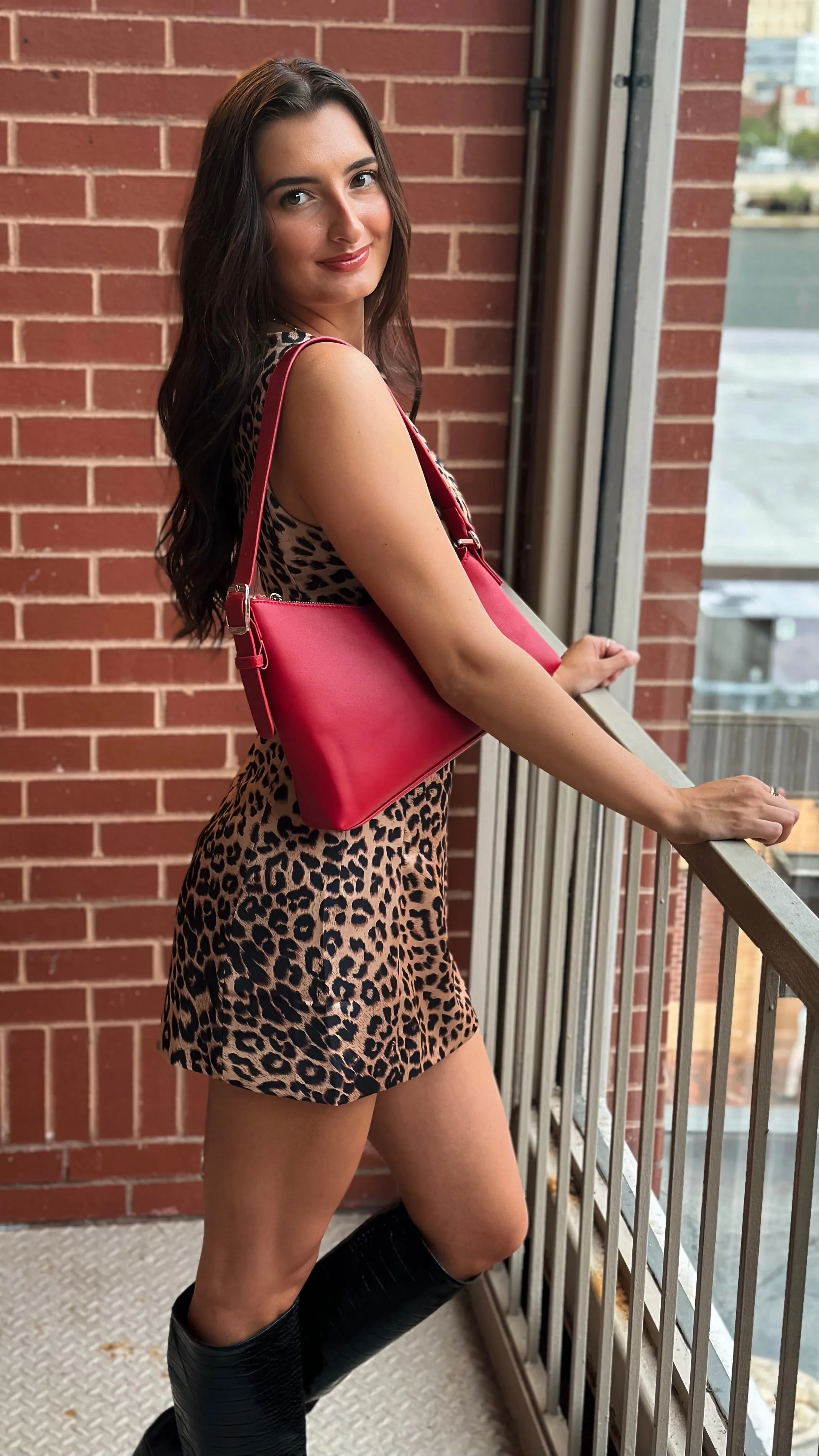 City Girl Leopard Print Dress