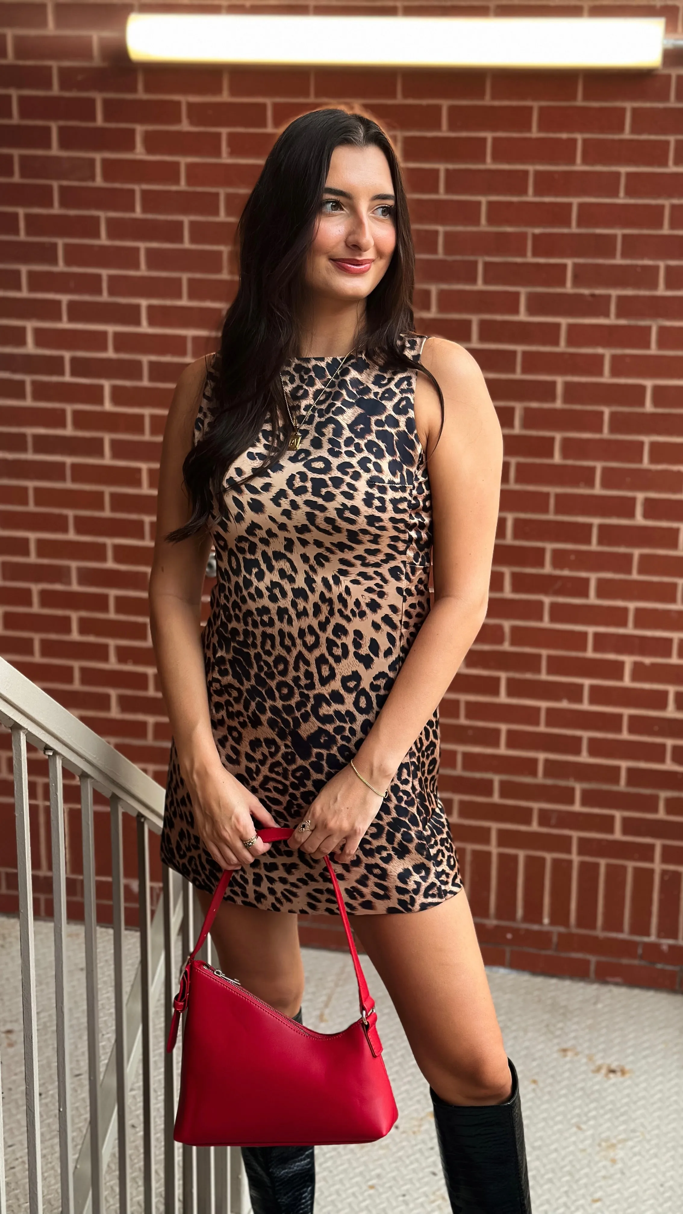 City Girl Leopard Print Dress