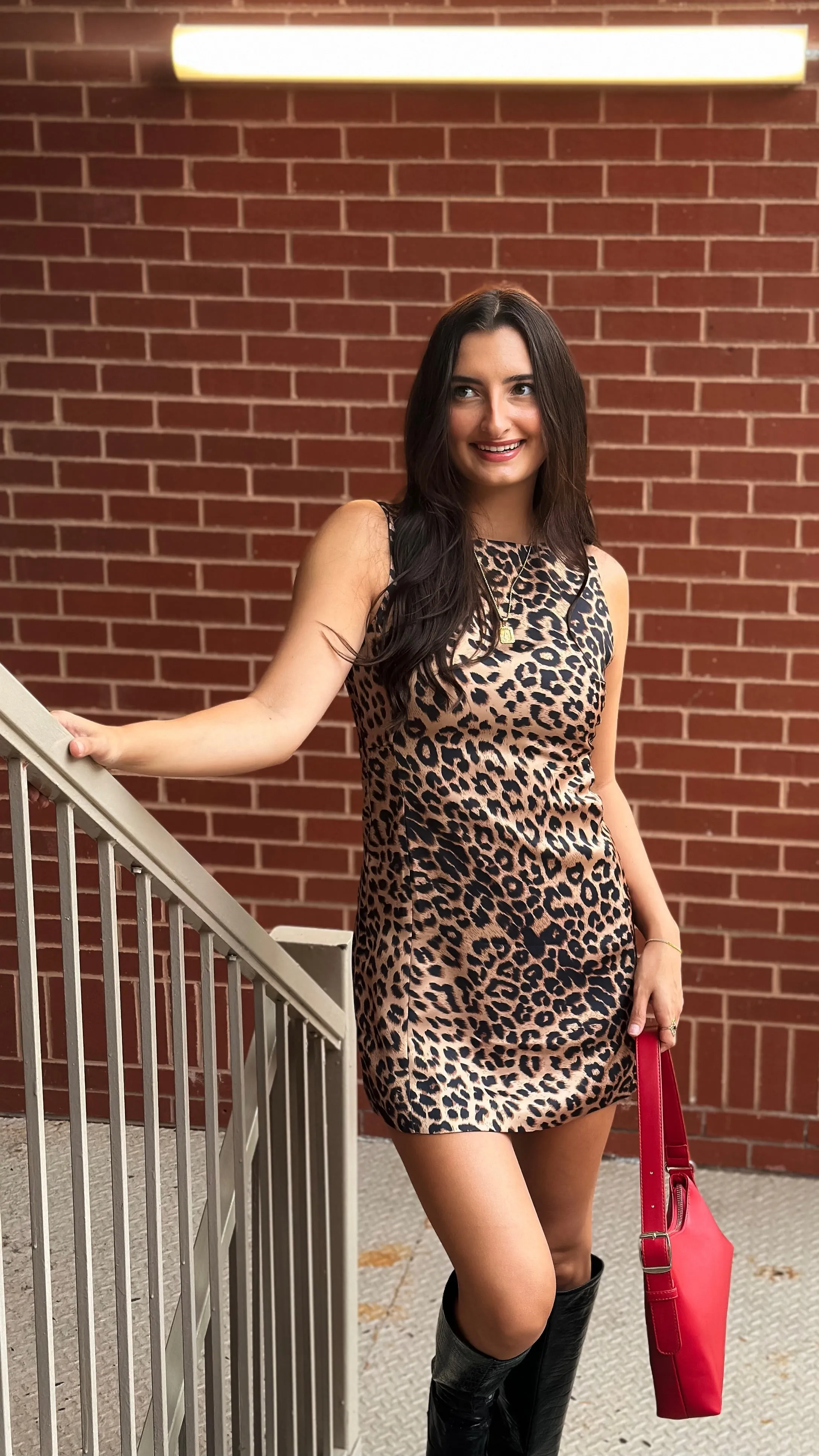 City Girl Leopard Print Dress