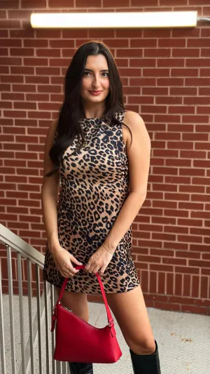 City Girl Leopard Print Dress