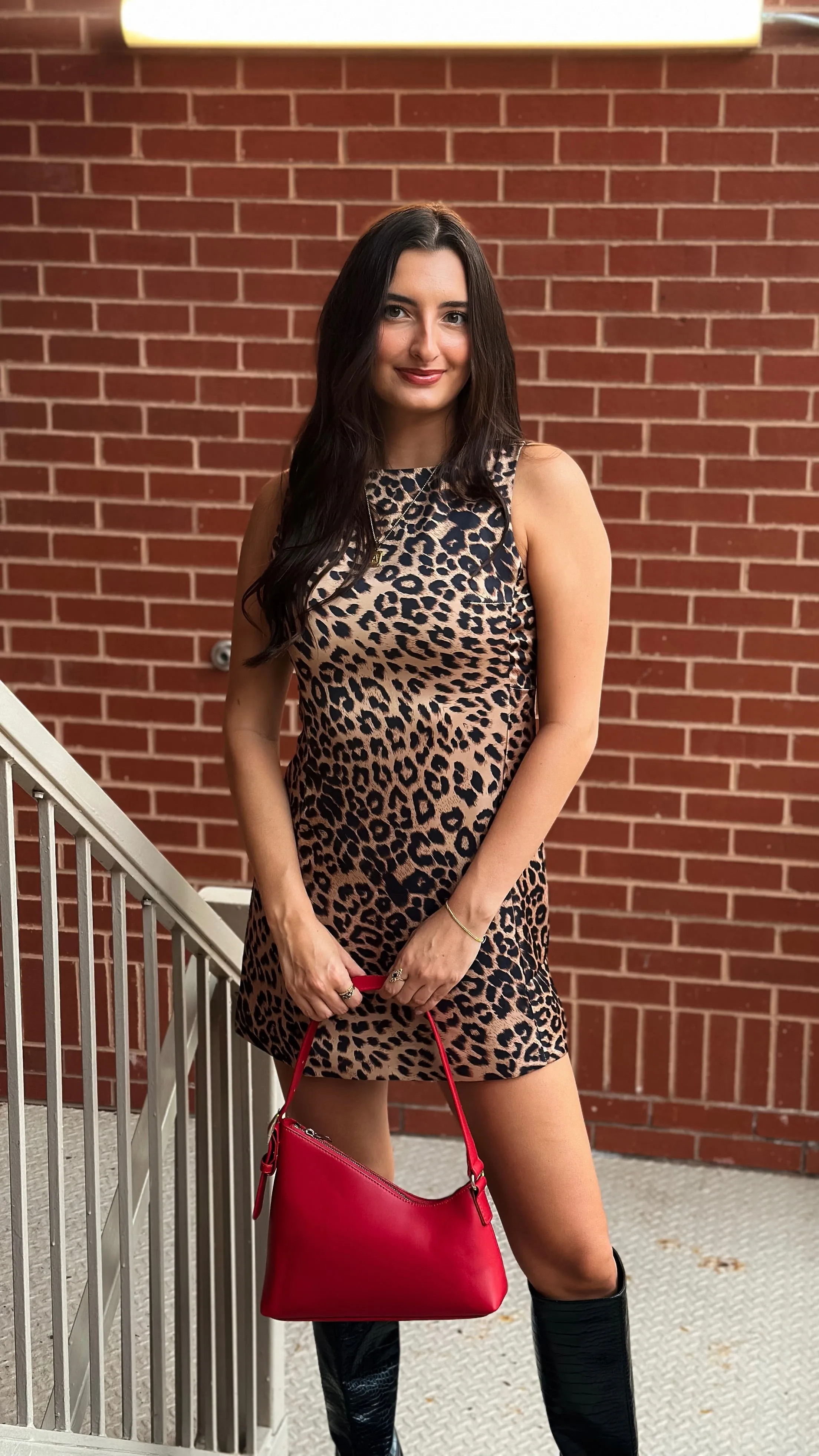 City Girl Leopard Print Dress