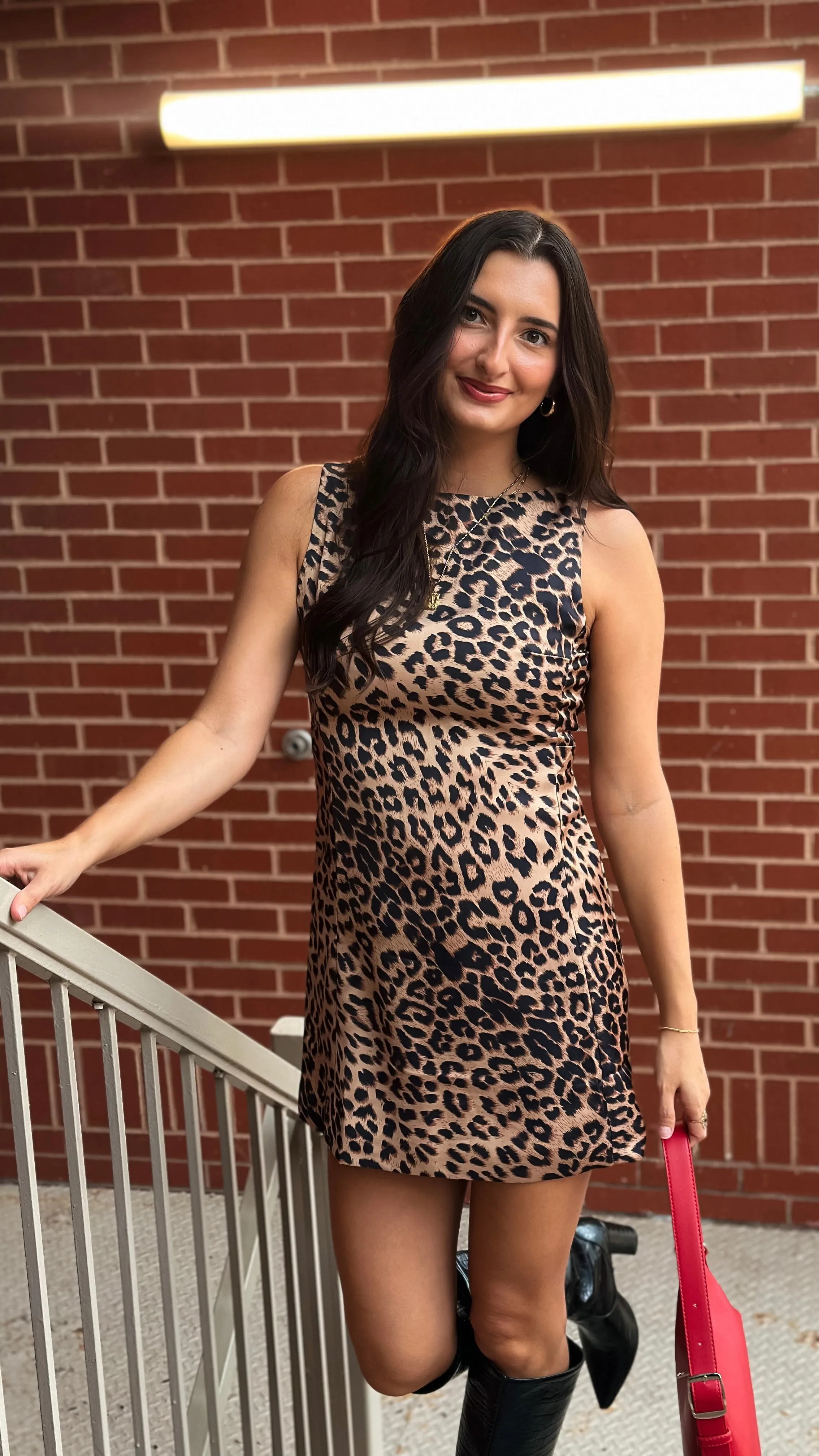City Girl Leopard Print Dress