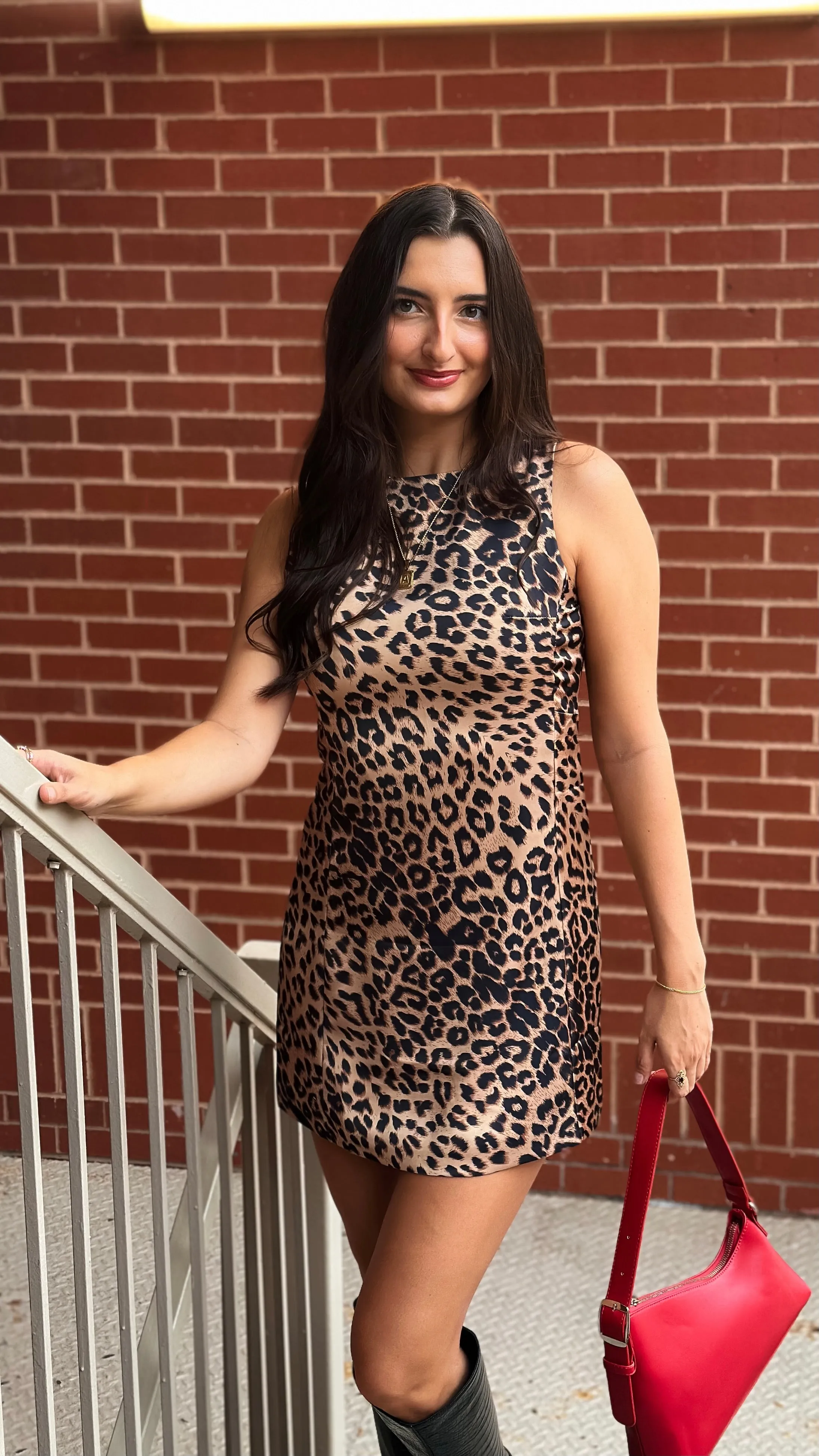 City Girl Leopard Print Dress