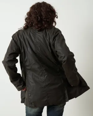 classic beadnell wax jacket - olive