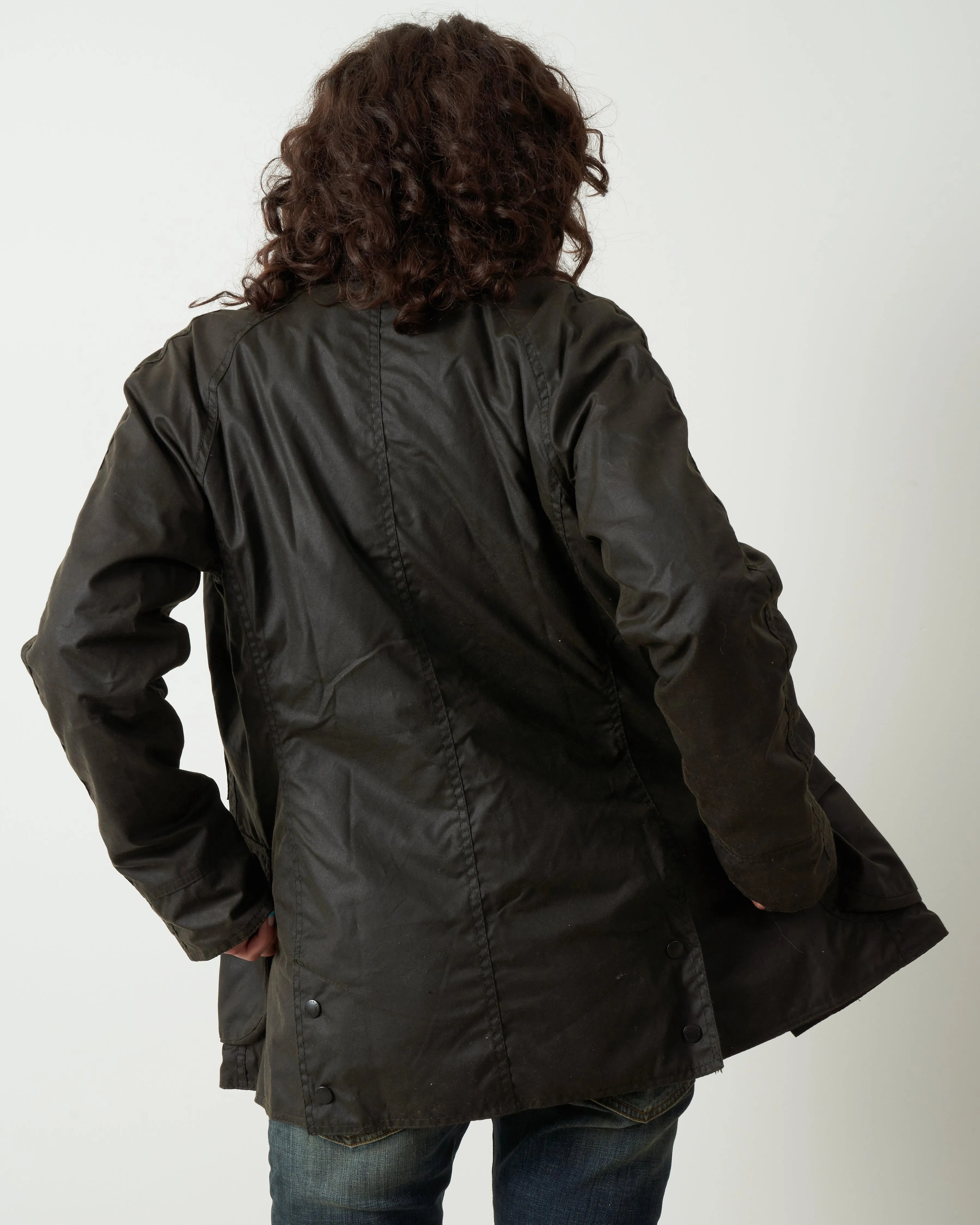 classic beadnell wax jacket - olive