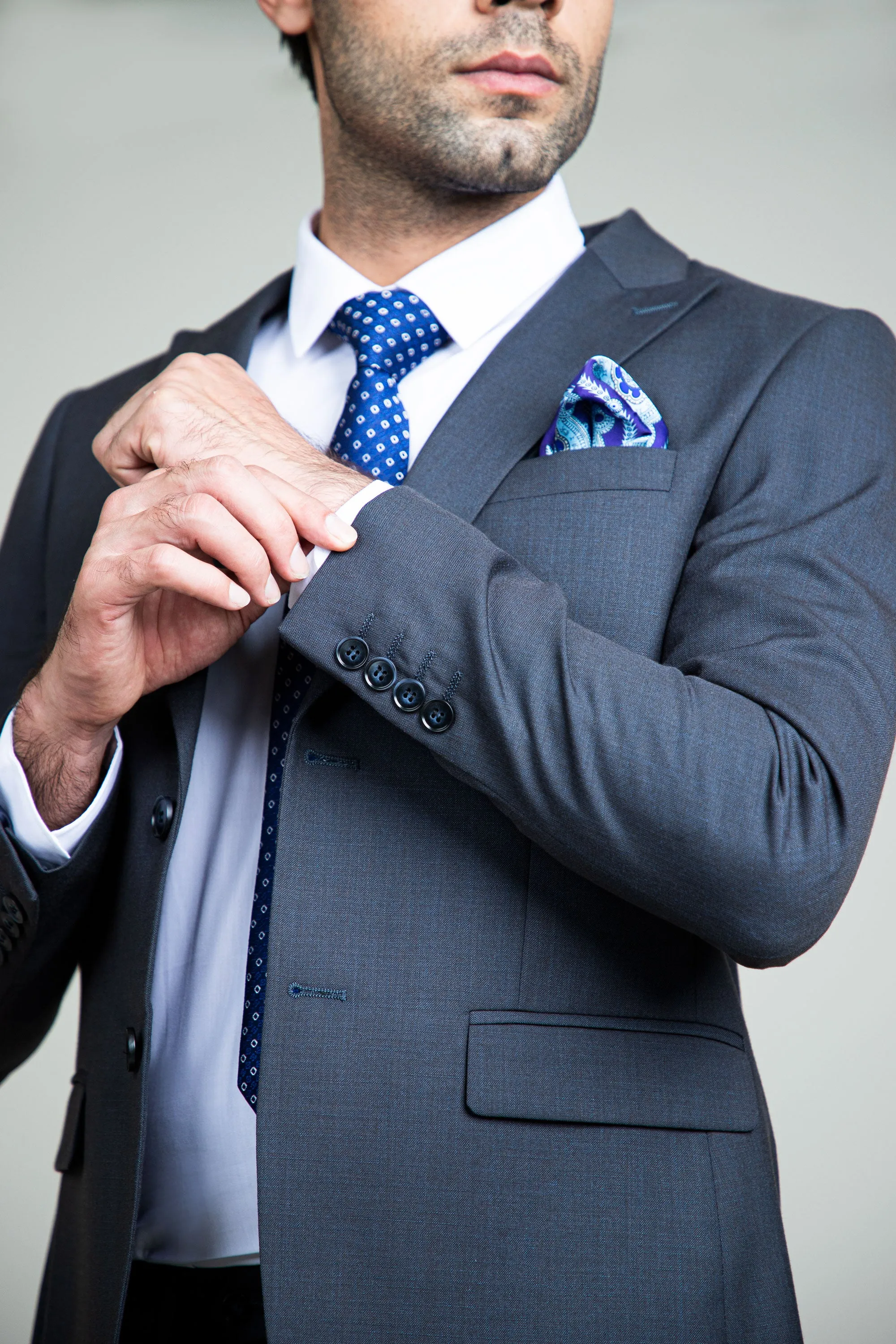 Classic Gray Suit-2pcs