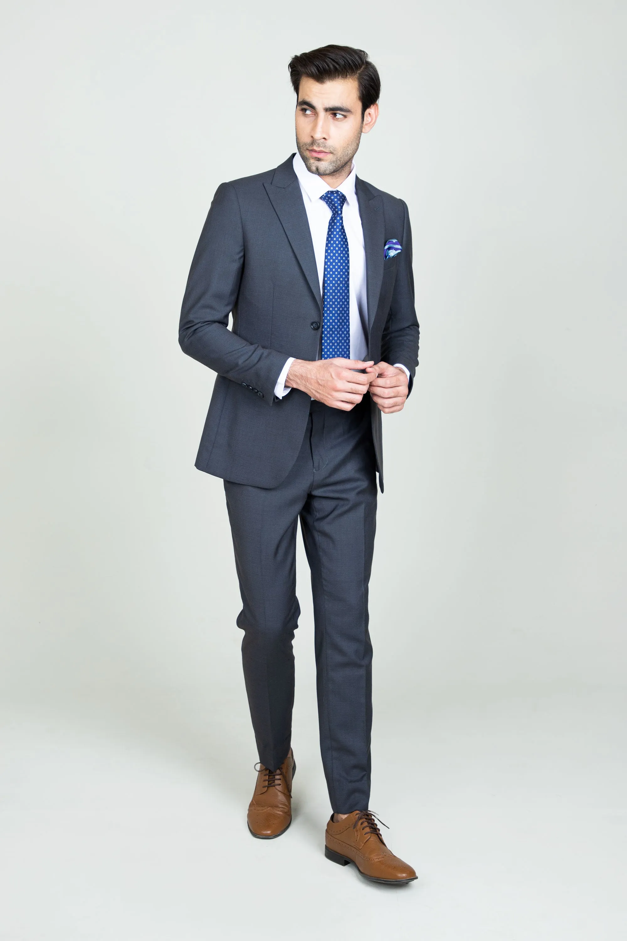 Classic Gray Suit-2pcs