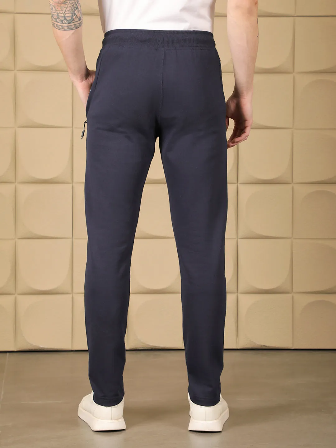 COBB NAVY BLUE PRINTED WINTER LOWER