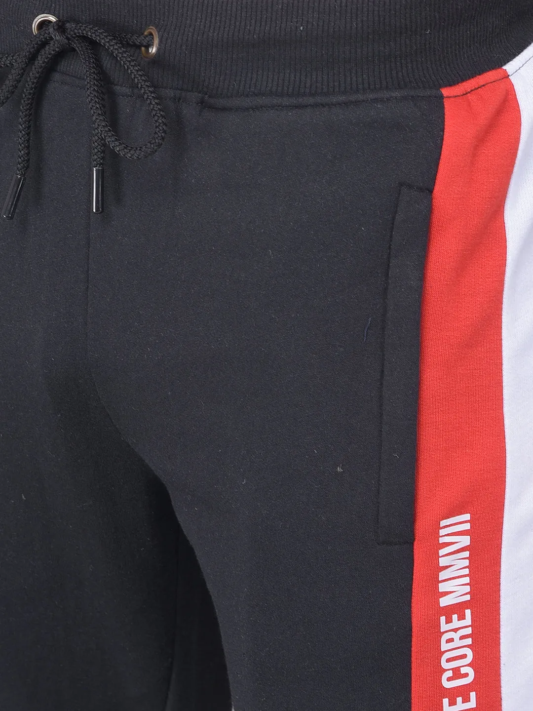 COBB SOLID BLACK WAIST BAND WINTER LOWER