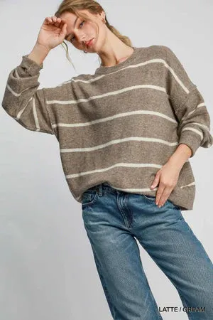 Collier Wool Blend Pullover Sweater - Latte