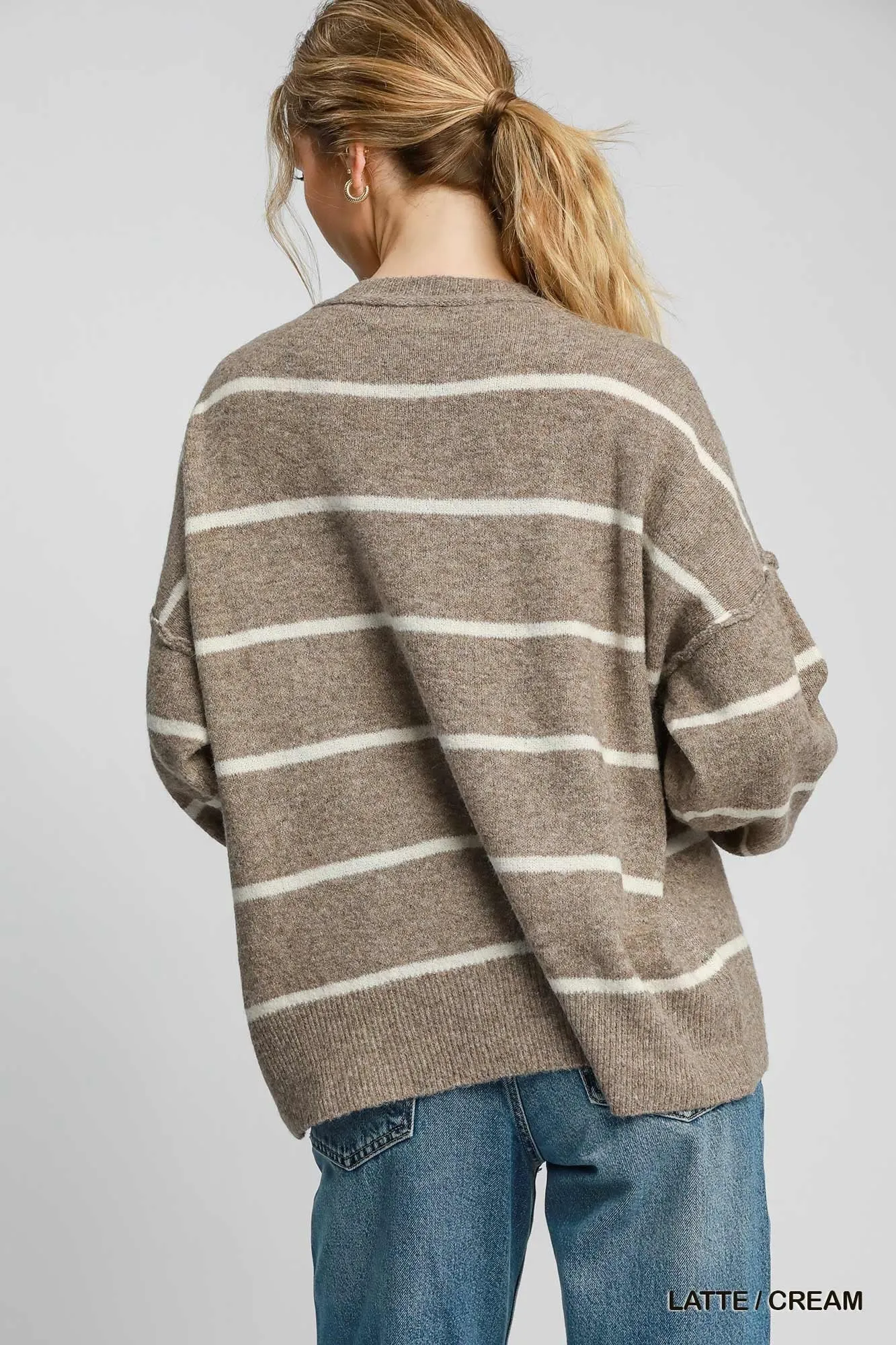 Collier Wool Blend Pullover Sweater - Latte